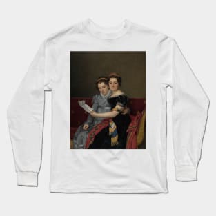 The Sisters Zenaide and Charlotte Bonaparte by Jacques-Louis David Long Sleeve T-Shirt